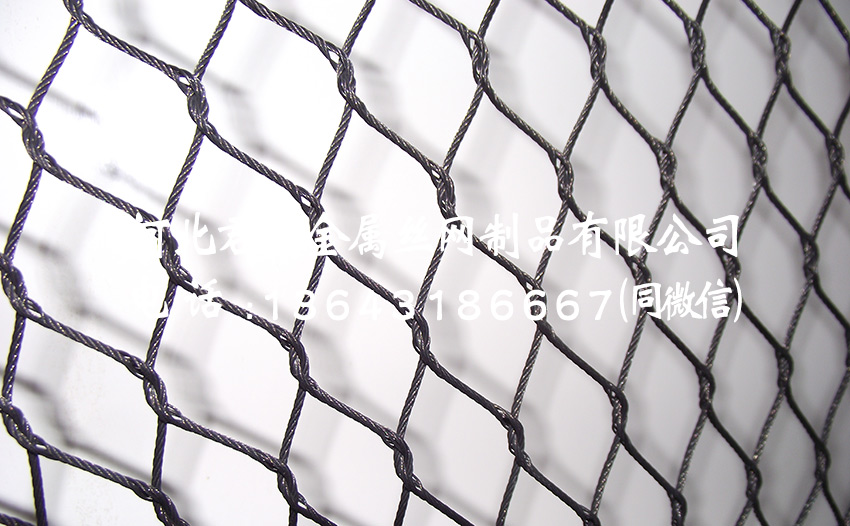 黑色鋼絲繩網(wǎng)