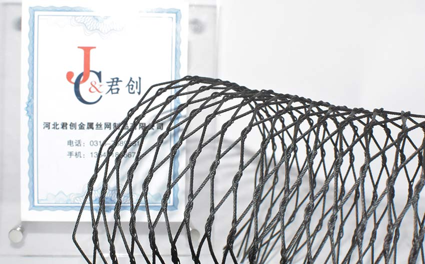 黑色氧化不銹鋼繩網(wǎng)
